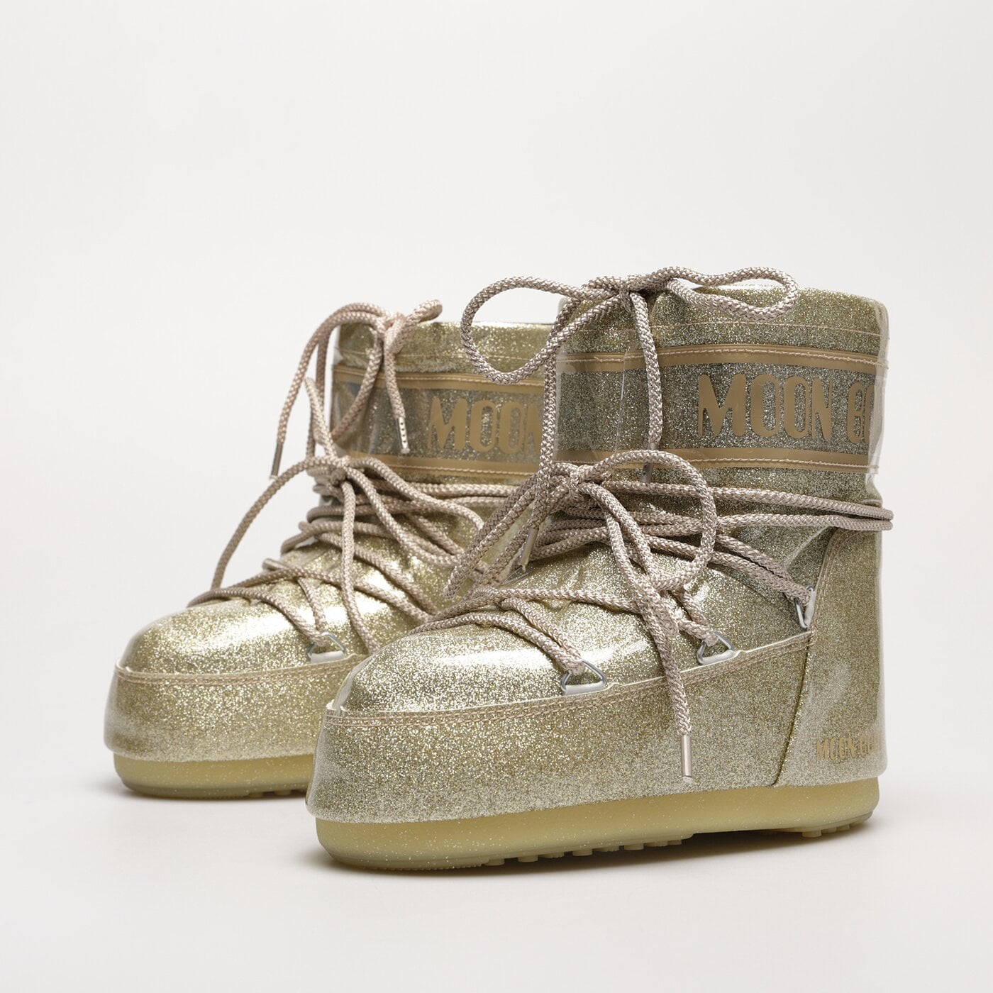 MOON BOOT 14094000004 関税送料込 MOON BOOT ICON LOW GLITTER kolor złoty (14094400004