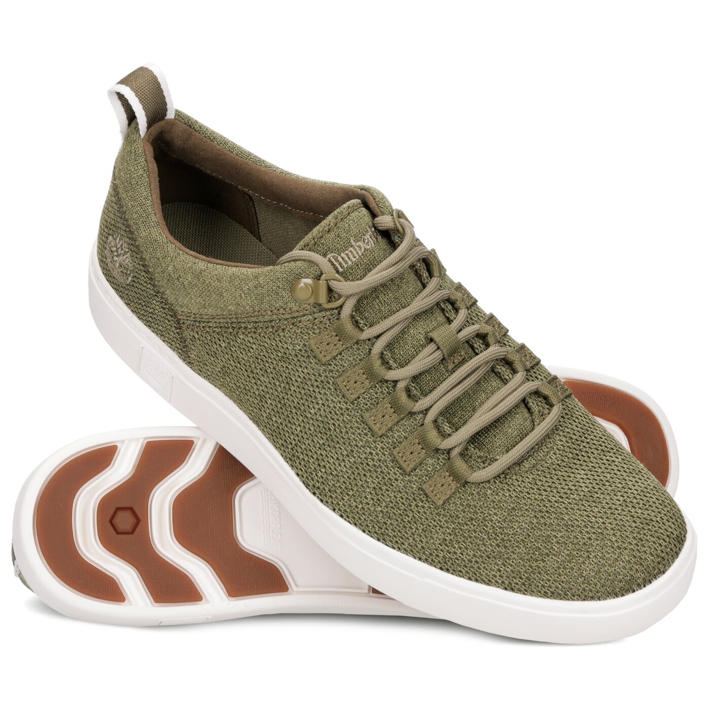Męskie sneakersy (buty) TIMBERLAND AMHERST FLEXIKNIT ALPINE OXFORD  tb0a1zt3q691 kolor khaki