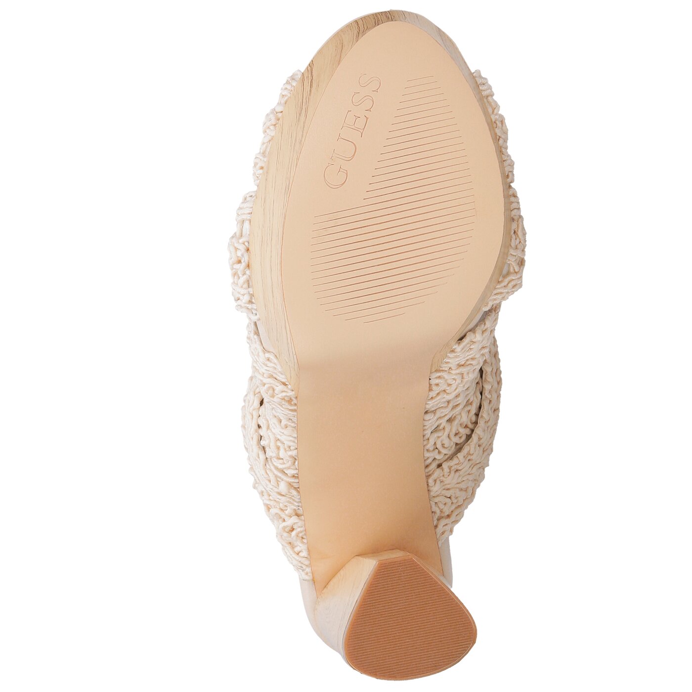 Damskie sandały GUESS MILANA SANDAL FABRIC flmln2fab03milk kolor beżowy