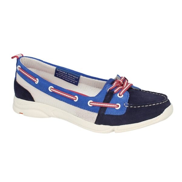 Damskie mokasyny i półbuty ROCKPORT CM BOAT SHOE v77511 kolor granatowy