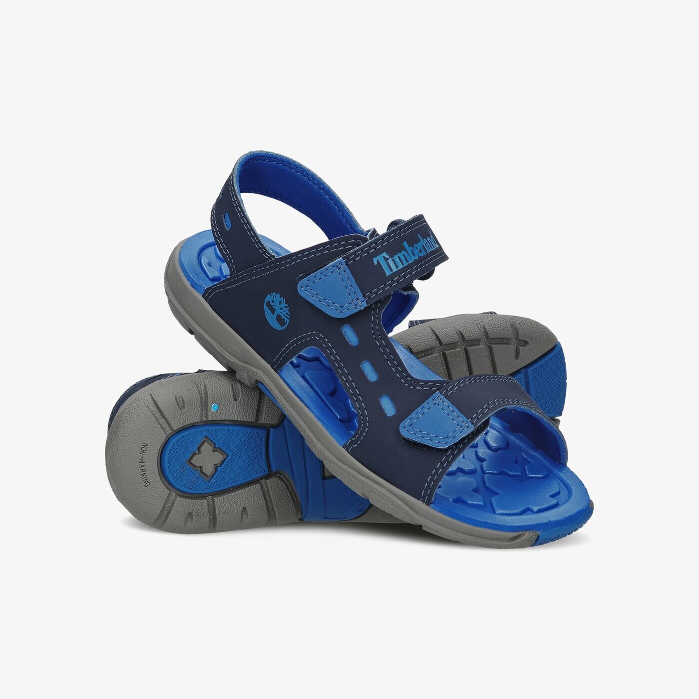 Dziecięce sandały / klapki TIMBERLAND MOSS JUMP 2 STRAP SANDAL tb0a1x440191 kolor granatowy