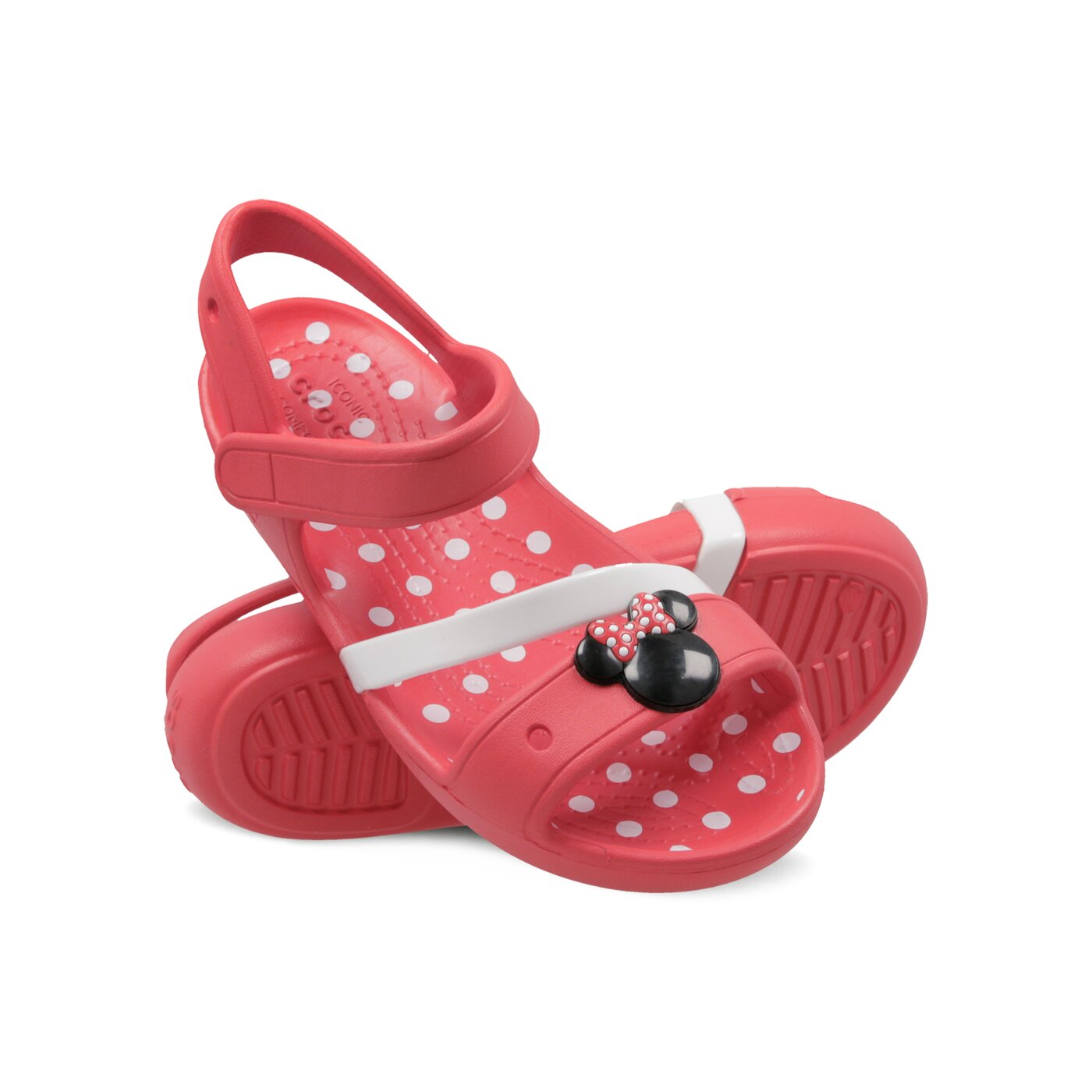 Dziecięce sandały / klapki CROCS LINA MINNIE SANDAL K 2049998c1k kolor czerwony