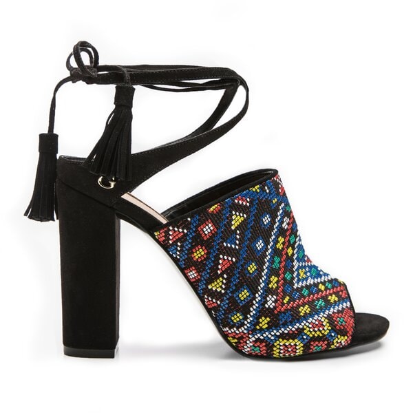 Damskie sandały GUESS ELICHA2 fleh21fap09blue kolor niebieski
