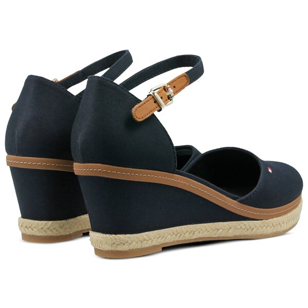 Damskie sandały TOMMY HILFIGER ICONIC ELBA BASIC CLOSED TOE fw0fw02838403 kolor granatowy