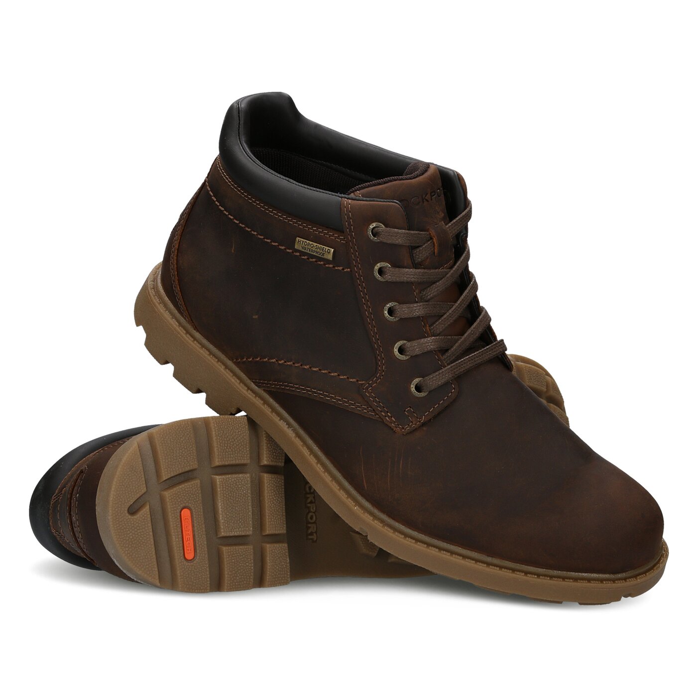 Męskie buty za kostkę ROCKPORT RGD BUC WP BOOT v81619 kolor brązowy