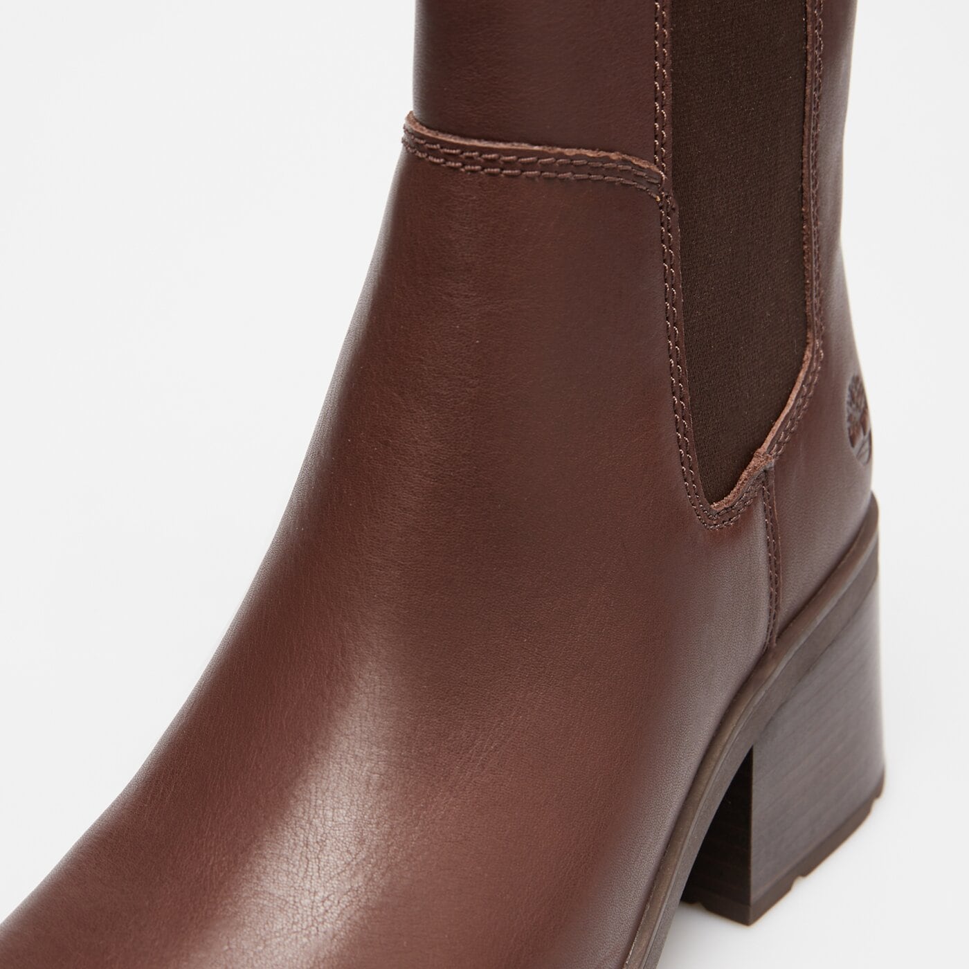 Damskie botki / sztyblety TIMBERLAND BELLEVAUX MID CHELSEA BOOT tb0a424xw011 kolor brązowy