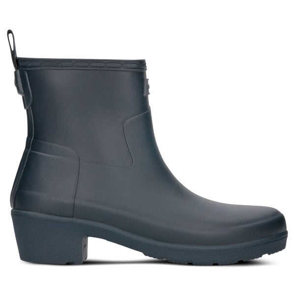 Damskie kalosze (buty gumowe) HUNTER REFINED LOW HEEL ANKLE BOOT wfs2014rma-nvy kolor granatowy