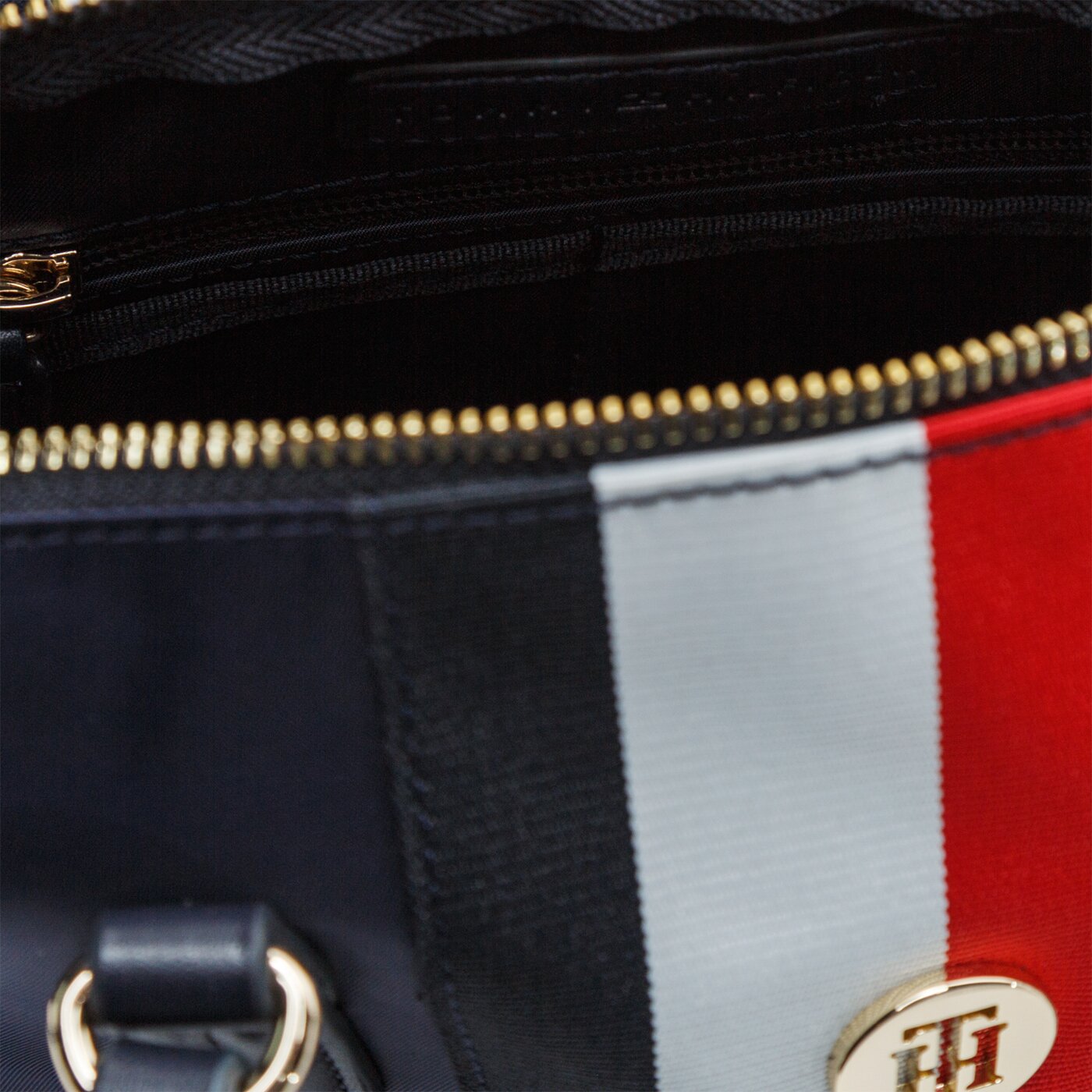 Damska torebka TOMMY HILFIGER TOREBKA POPPY SMALL TOTE CORP aw0aw083360gy kolor multicolor