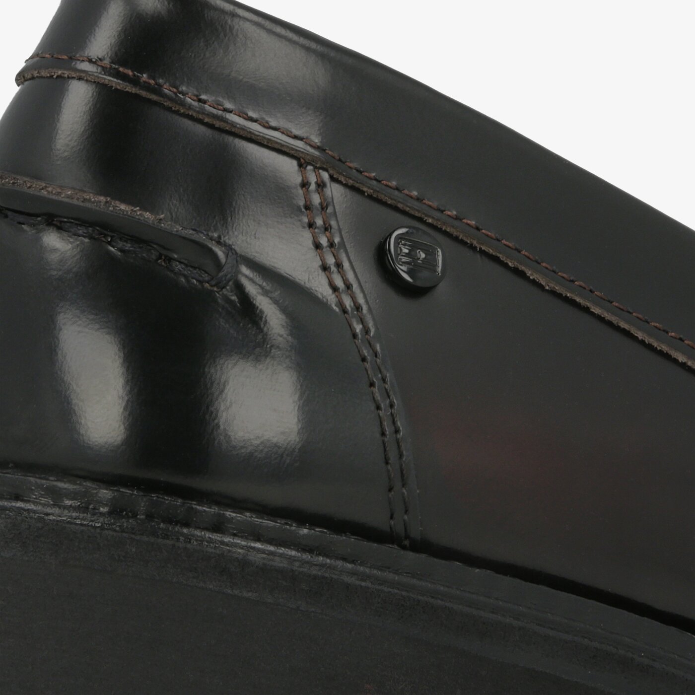 Damskie półbuty TOMMY HILFIGER ICONIC POLISHED LOAFER fw0fw04289020 kolor czarny