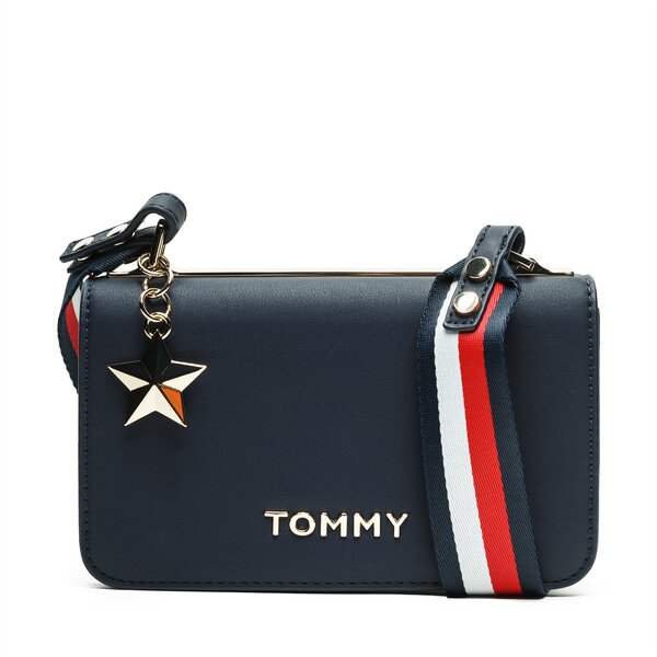 Damska torebka TOMMY HILFIGER TOREBKA TOMMY STATEMENT CROSSOVER aw0aw06438901 kolor granatowy