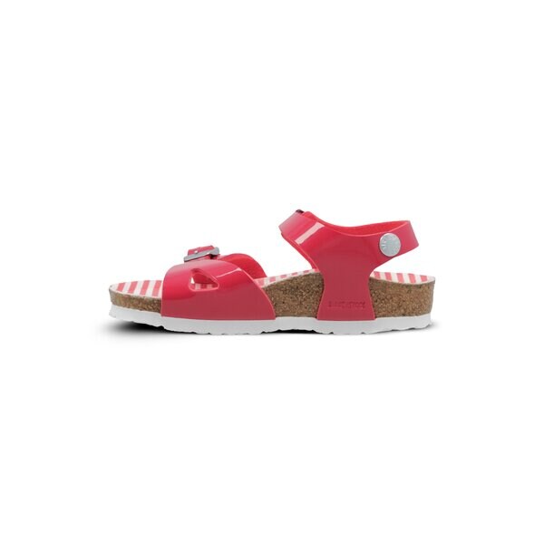 Dziecięce sandały / klapki BIRKENSTOCK RIO NAUTICAL STRIPES RED 1012719 kolor czerwony