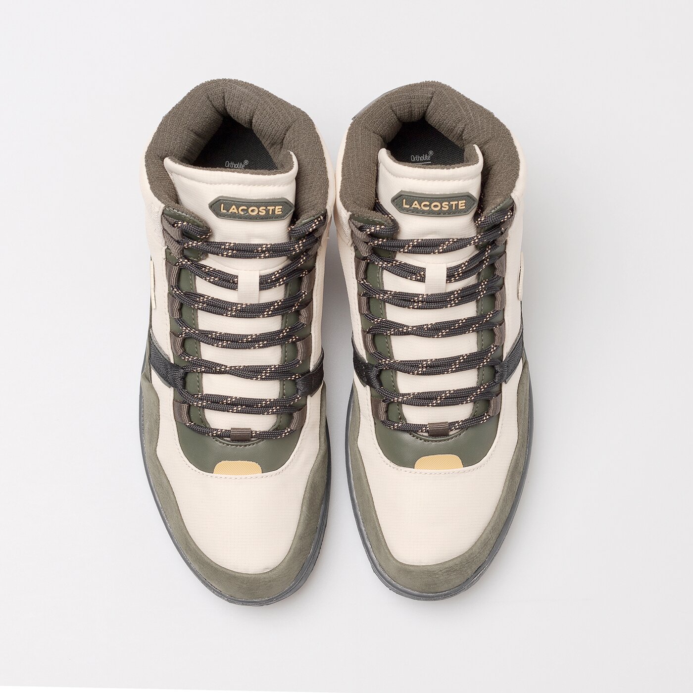 Męskie buty outdoor (trekkingowe) LACOSTE T-CLIP WNTR MID 222 2 744sma00651y5 kolor beżowy