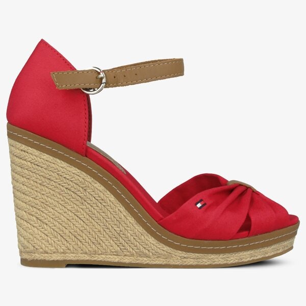 Damskie sandały TOMMY HILFIGER ELENA 56D ICONIC ELENA SANDAL fw0fw00905611 kolor czerwony