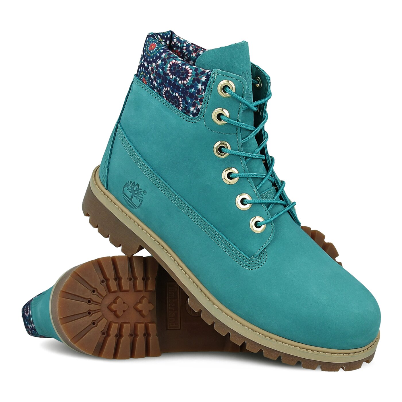 Dziecięce trapery TIMBERLAND PREMIUM 6 INCH WP BOOT  a1ko8 kolor zielony