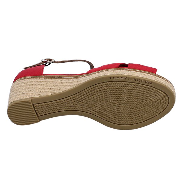 Damskie sandały TOMMY HILFIGER ELBA 19D  fw56818534611 kolor czerwony
