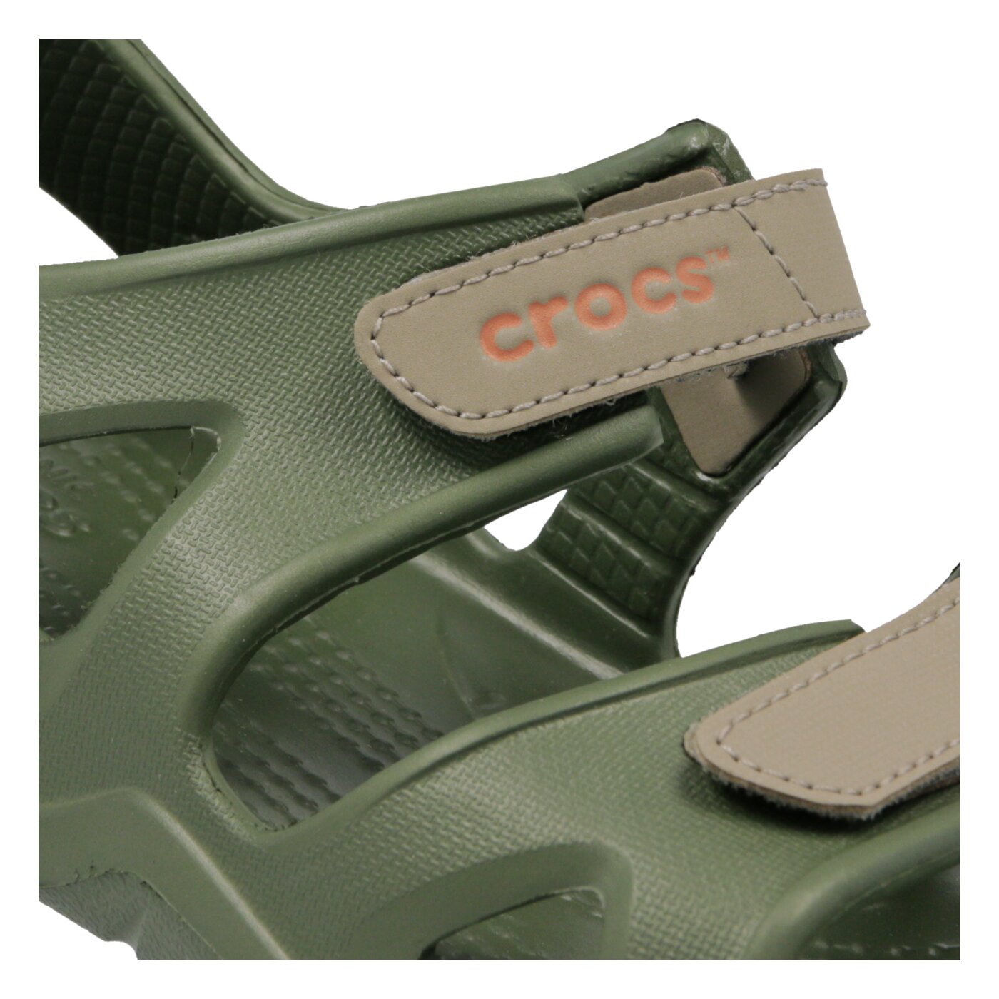 Dziecięce sandały / klapki CROCS SWIFTWATER RIVER SANDAL K 204988309k kolor khaki