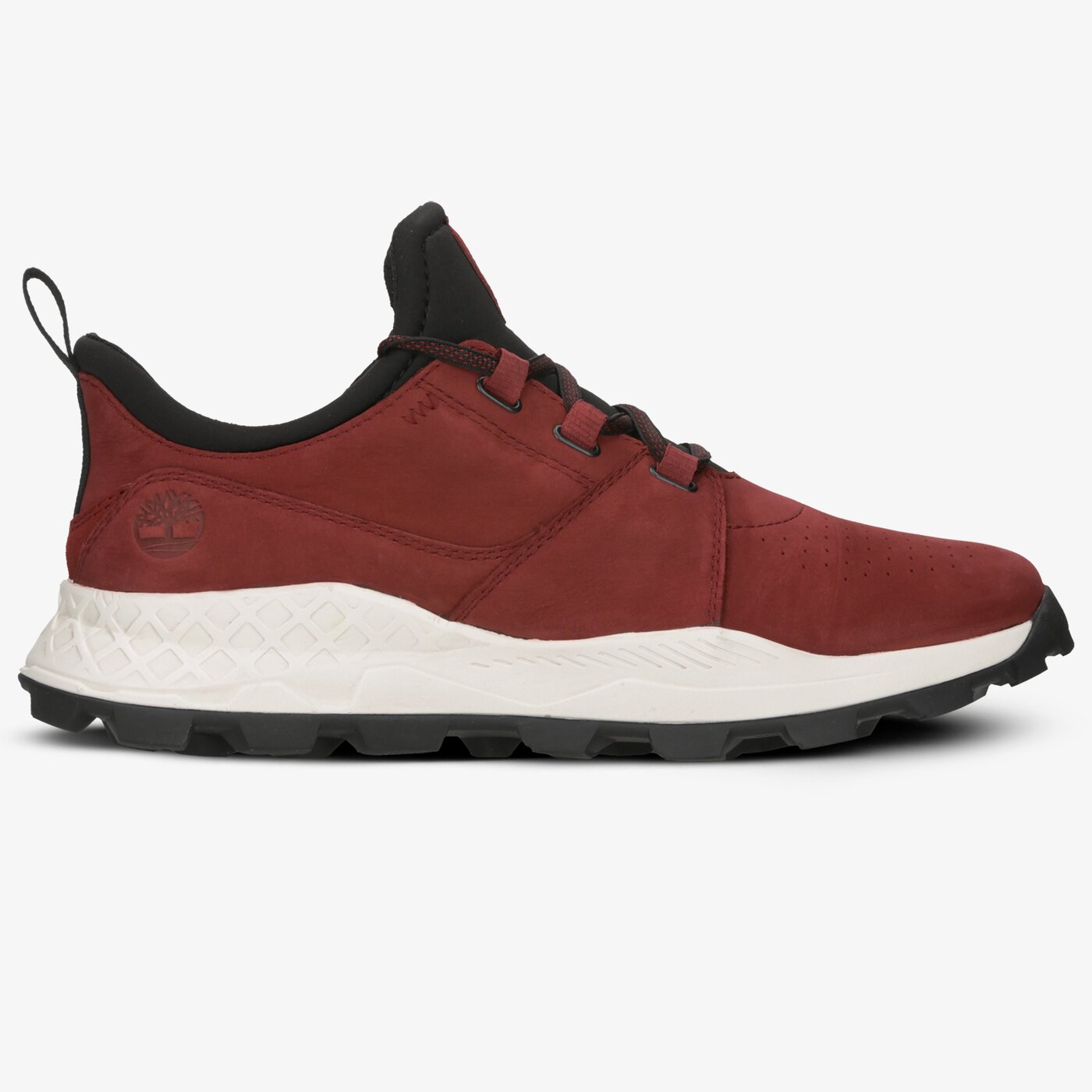 Męskie sneakersy (buty) TIMBERLAND BROOKLYN LACE OXFORD tb0a223pv151 kolor bordowy