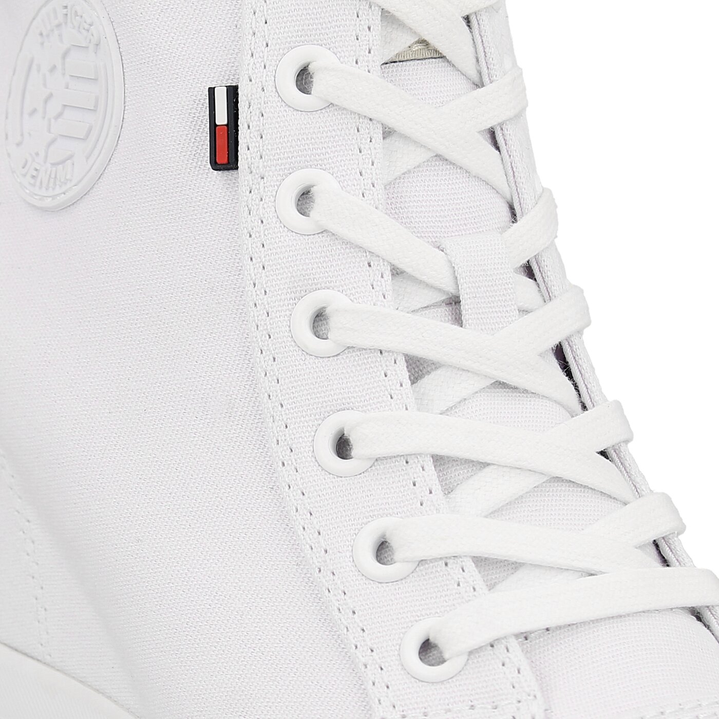 Damskie trampki TOMMY HILFIGER N1385ICE WEDGE 1D1 fw0fw00936100 kolor biały