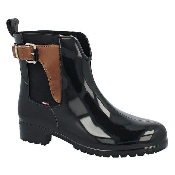 Damskie kalosze (buty gumowe) TOMMY HILFIGER OXLEY 2Z  fw56817778990 kolor czarny