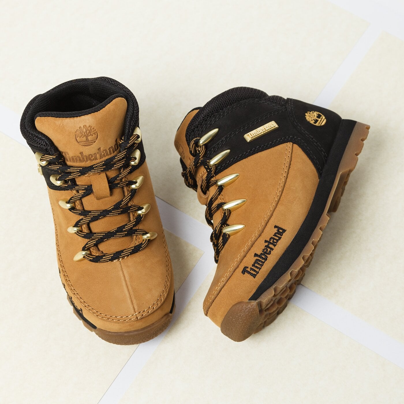 Dziecięce buty outdoor / trekkingowe TIMBERLAND EURO SPRINT  tb0a1nl42311 kolor żółty