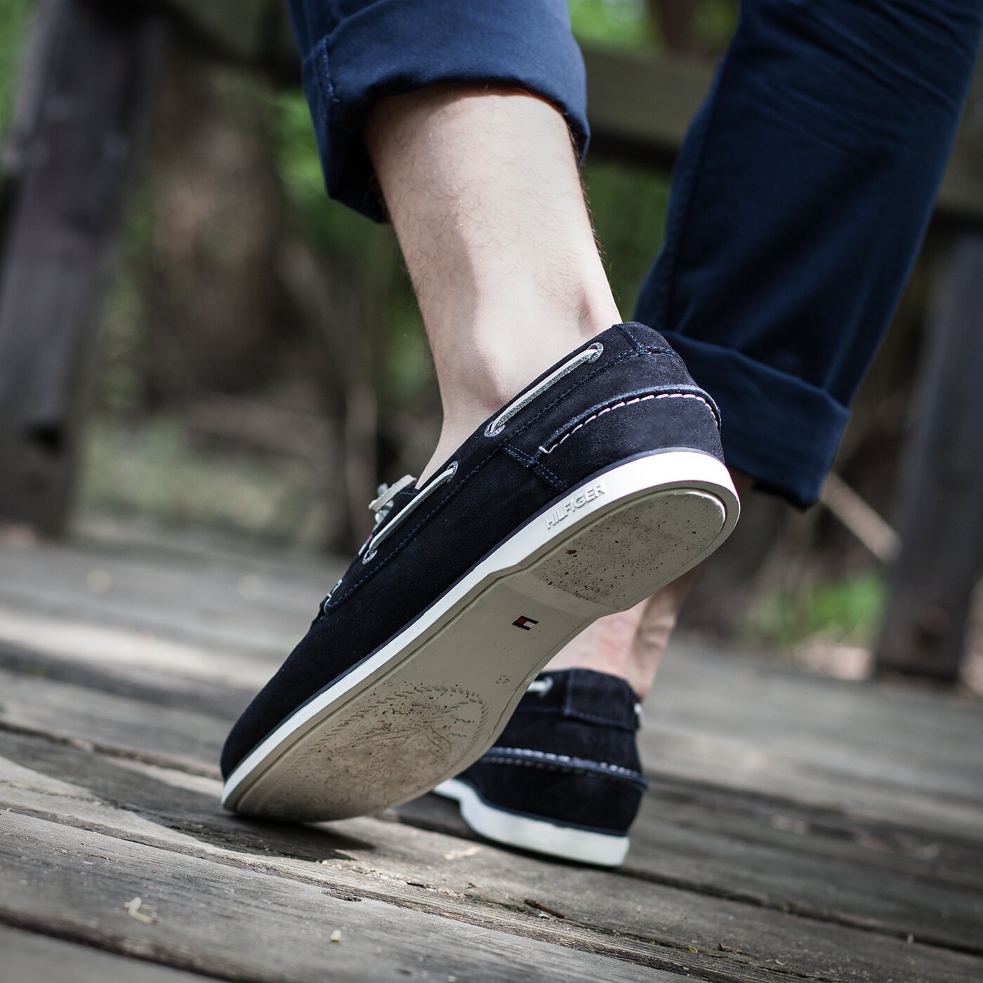 Męskie mokasyny TOMMY HILFIGER D2285ECK 5B fm56820973403 kolor granatowy