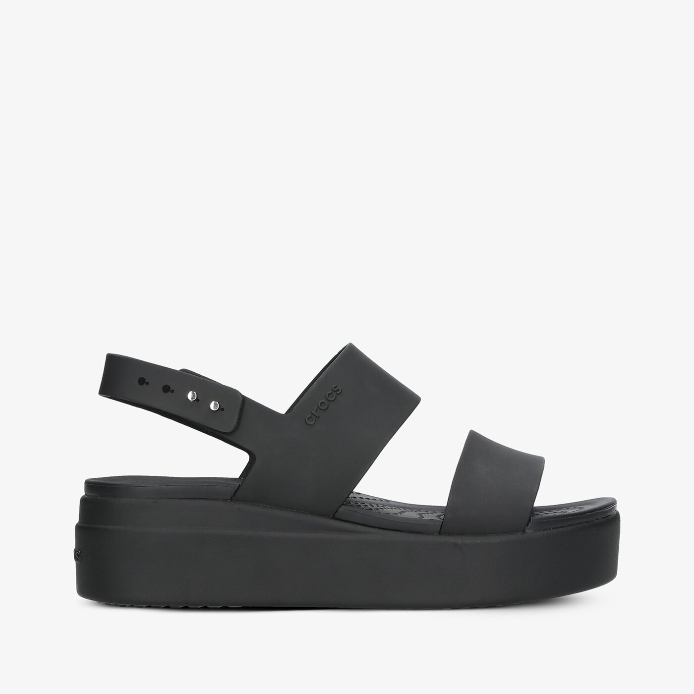 Damskie sandały CROCS BROOKLYN LOW WEDGE 206453060 kolor czarny