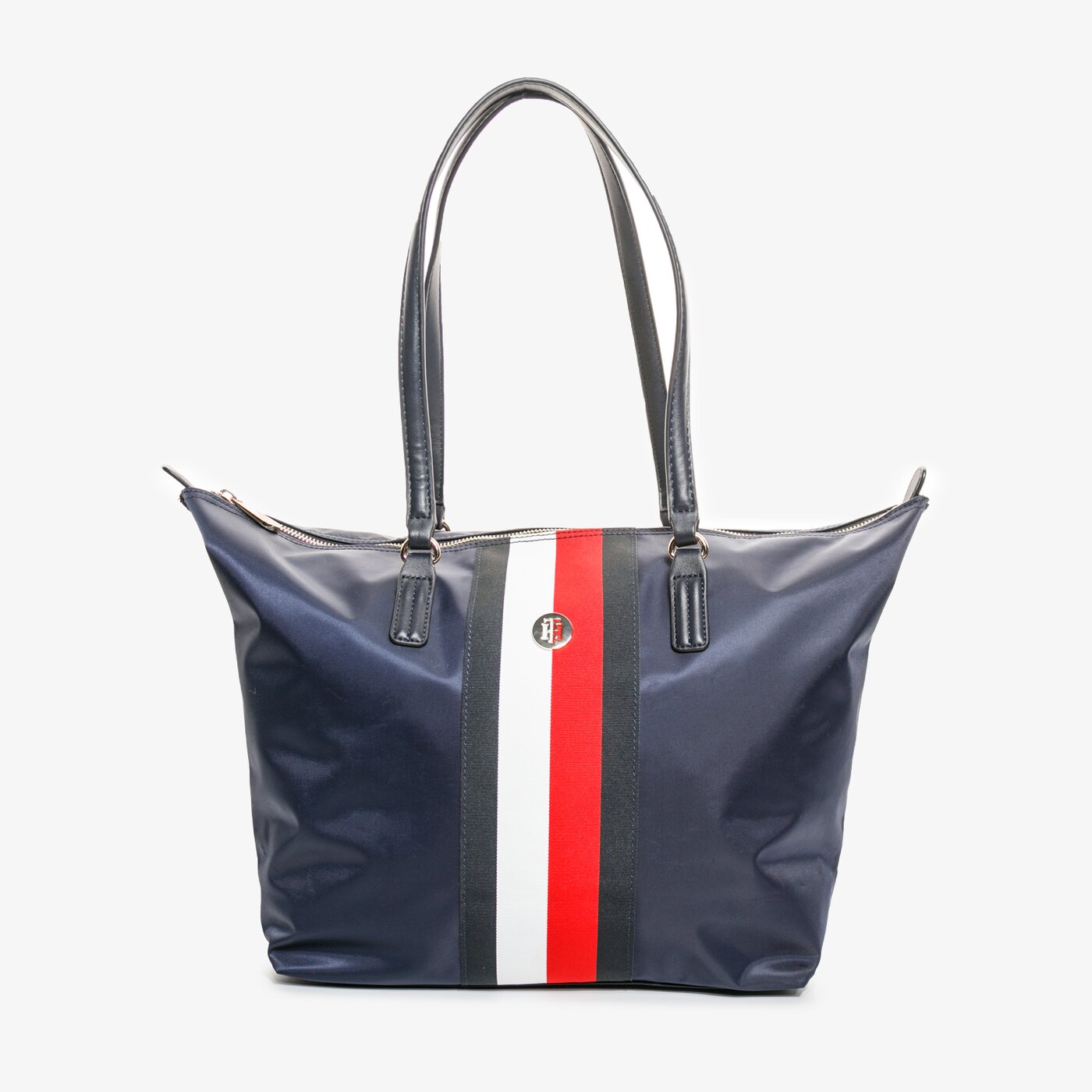 Damska torebka TOMMY HILFIGER TOREBKA POPPY TOTE CORP aw0aw083370gy kolor multicolor
