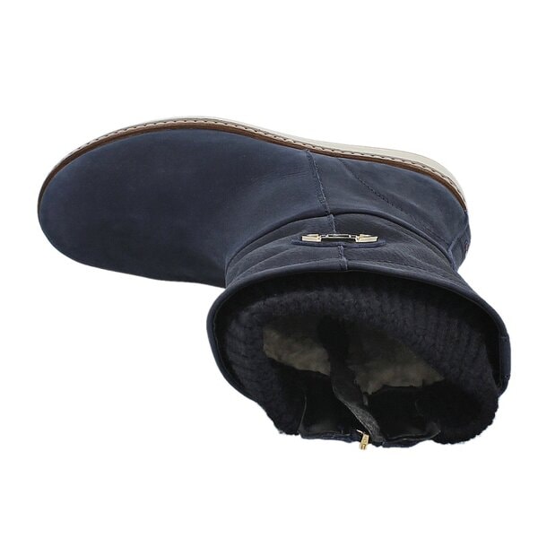 Damskie kozaki TOMMY HILFIGER WOOLI 4NW  fw56817670403 kolor granatowy