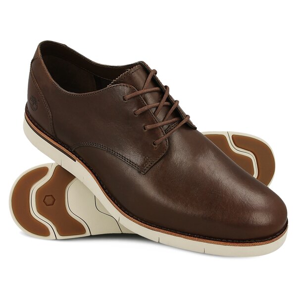 Męskie półbuty TIMBERLAND PRESTON HILLS PT OX FORD a1h37 kolor brązowy