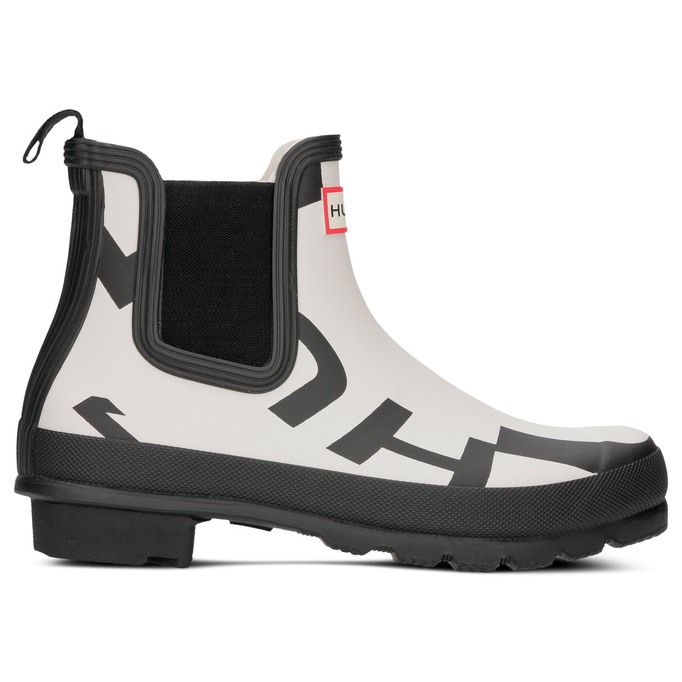 Damskie kalosze (buty gumowe) HUNTER ORIGINAL CHELSEA EXPLODED LOGO wfs1043elp-exl kolor biały
