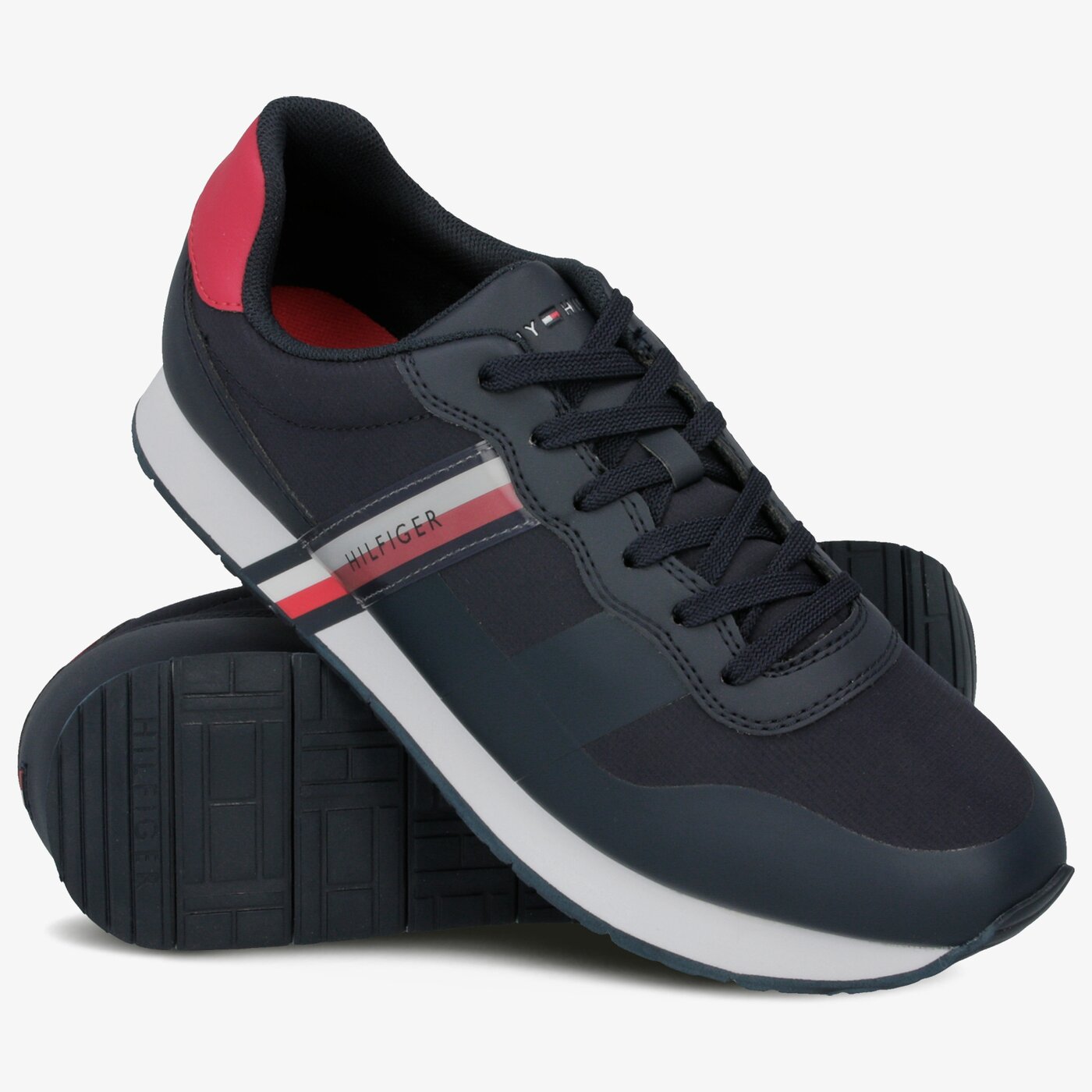 Męskie sneakersy (buty) TOMMY HILFIGER LEEDS 3C3 fm0fm02283403 kolor granatowy