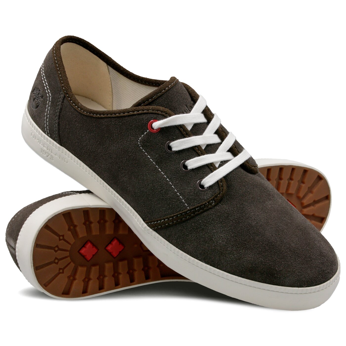 Męskie półbuty TIMBERLAND NEWPORT BAY SUEDE PTO a154x kolor brązowy