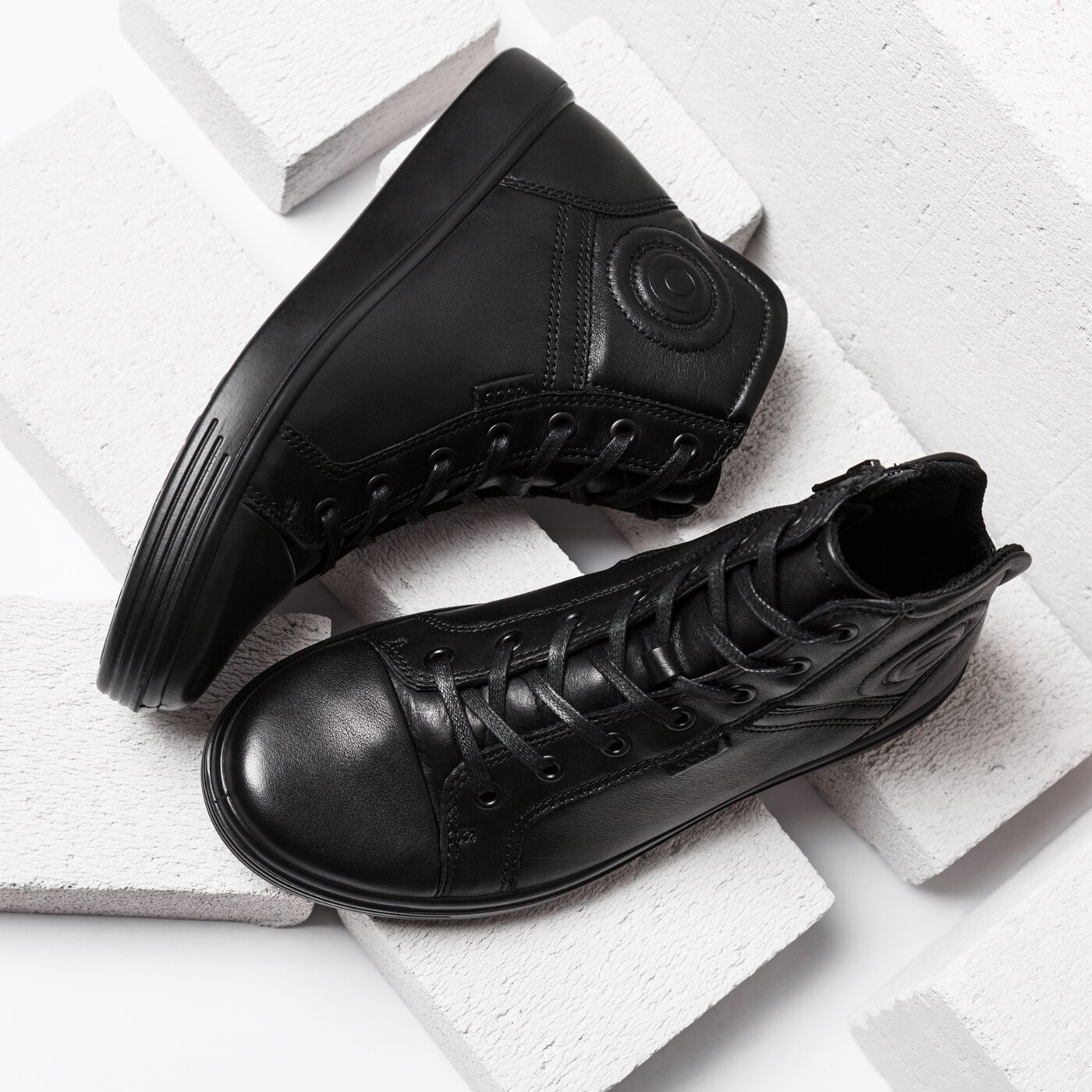 Dziecięce buty za kostkę ECCO S7 TEEN 78000351052 kolor czarny