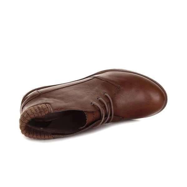 Damskie buty za kostkę LACOSTE LEREN 2 724srw3342078 kolor brązowy