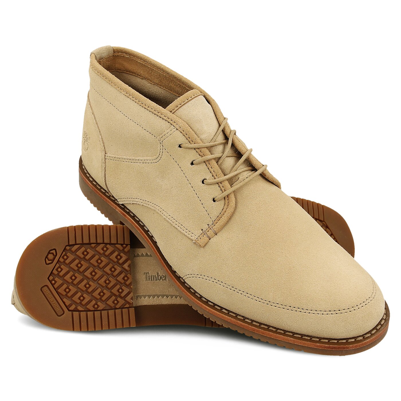 Męskie buty za kostkę TIMBERLAND HALF CAB CHUKKA a1gzd kolor beżowy