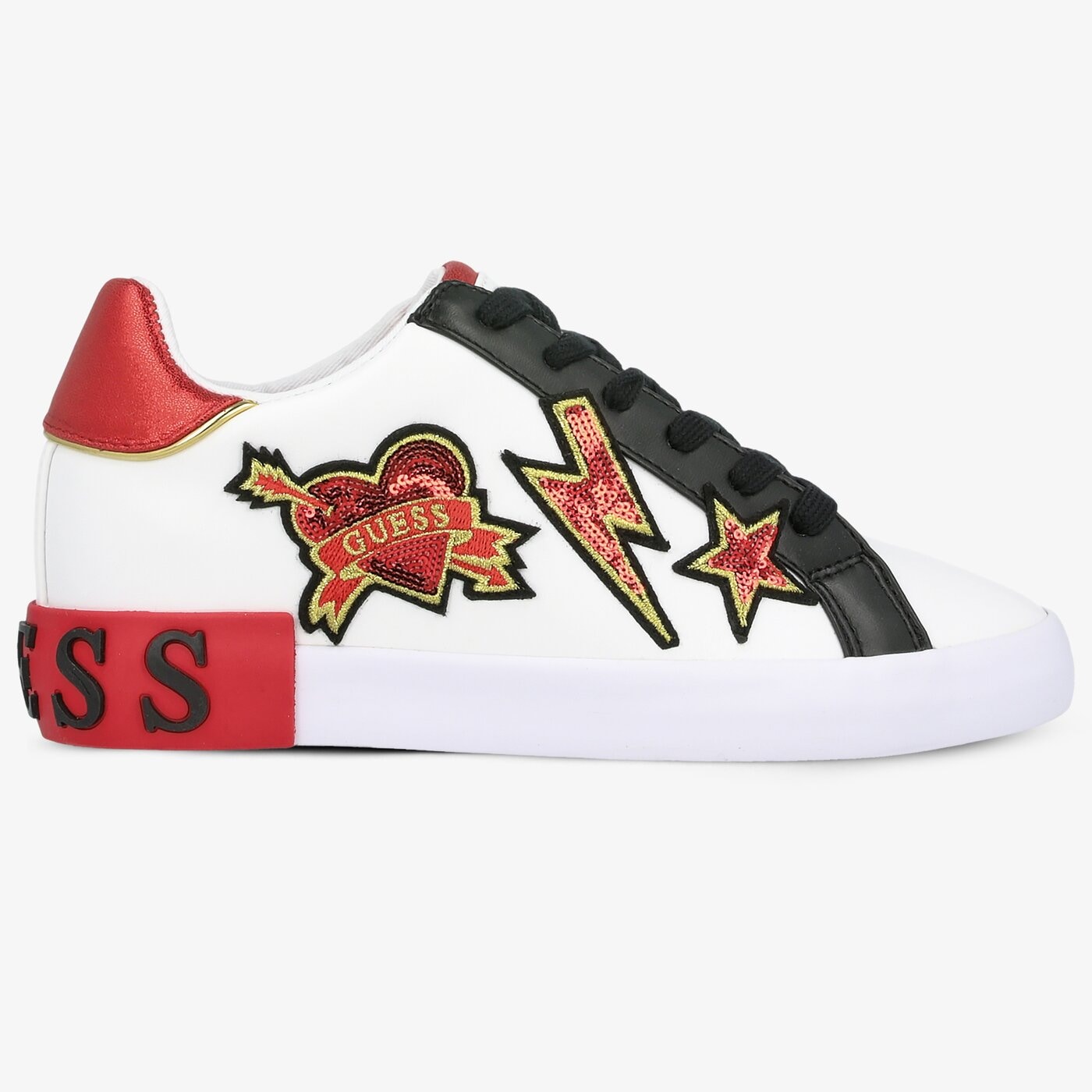 Damskie trampki GUESS PATH fl8pahele12white kolor biały