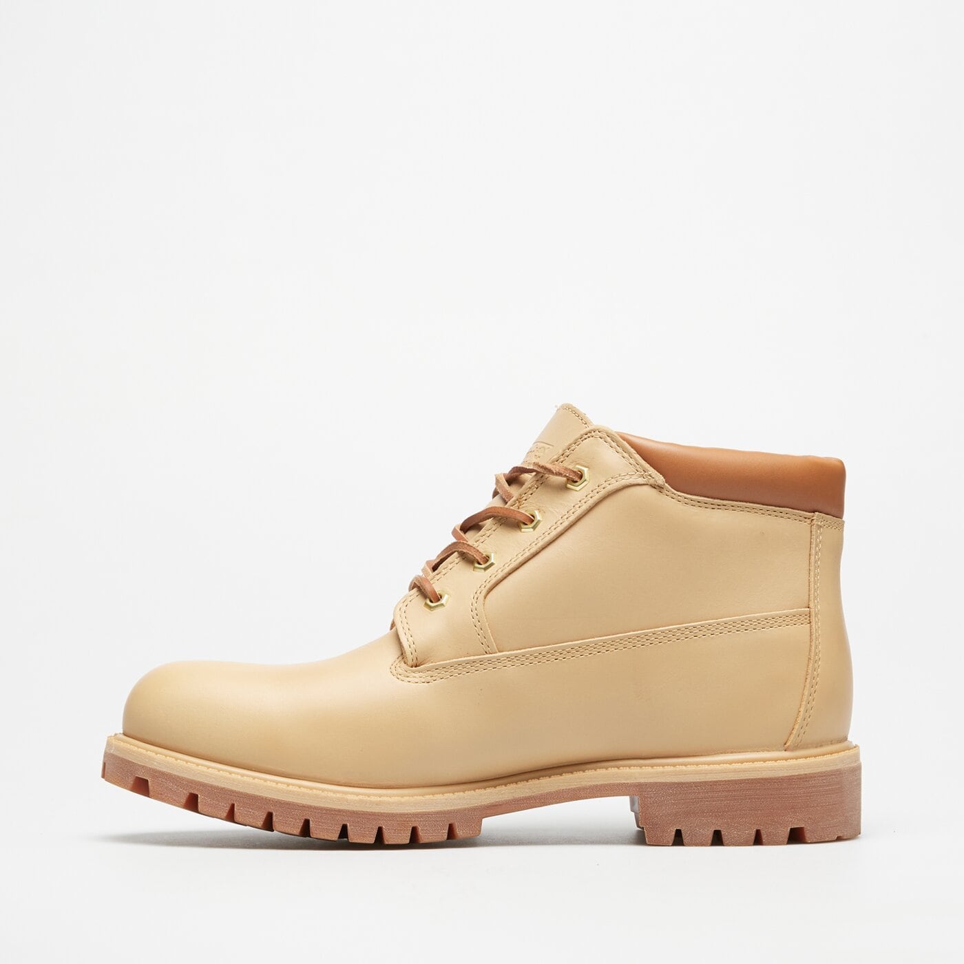 Męskie buty za kostkę TIMBERLAND PREMIUM MID LC WP CHUKKA tb0a6dvden21 kolor beżowy