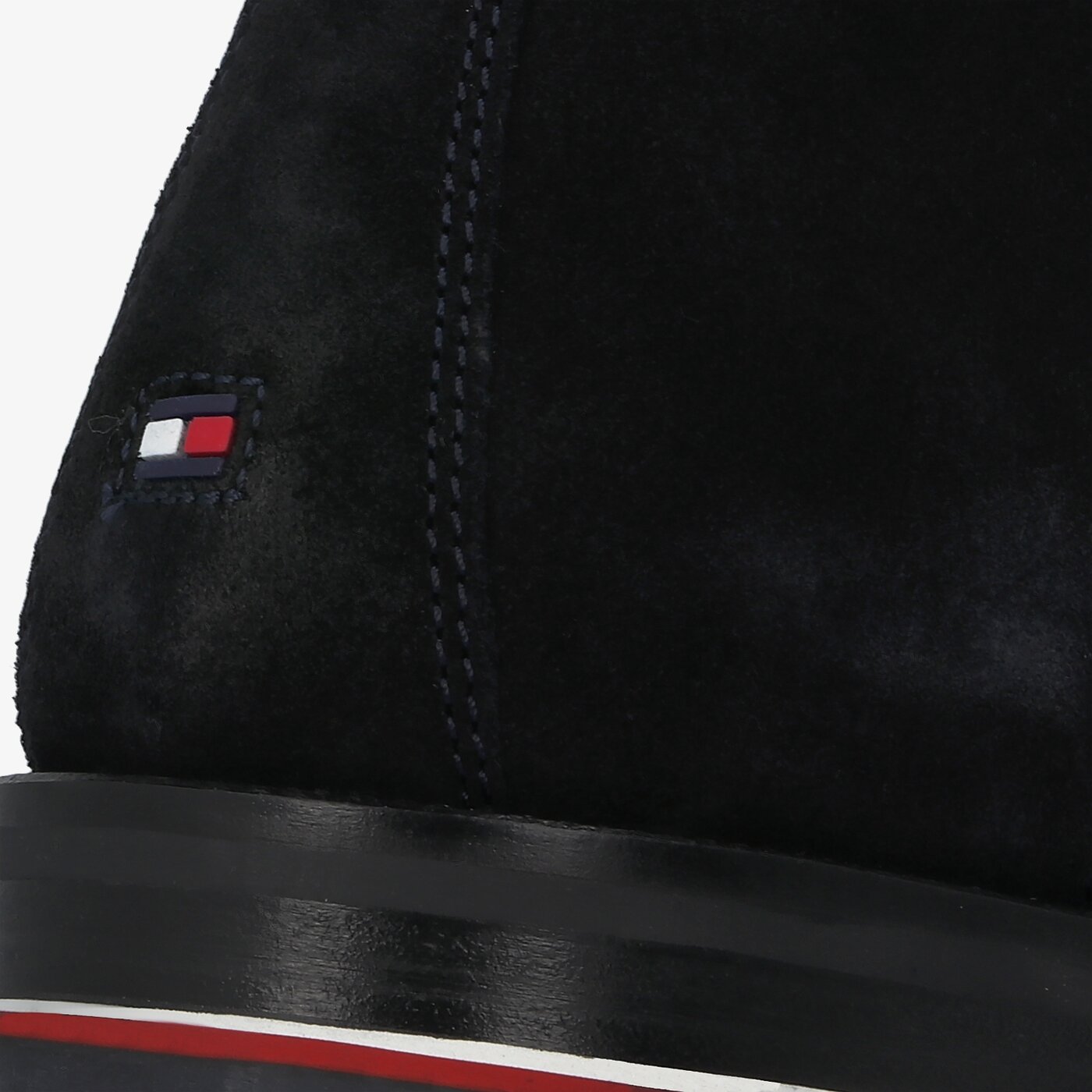 Męskie buty za kostkę TOMMY HILFIGER DOUGLAS 2B1 SIGNATURE HILFIGER SUEDE BOOT fm0fm03111dw5 kolor granatowy