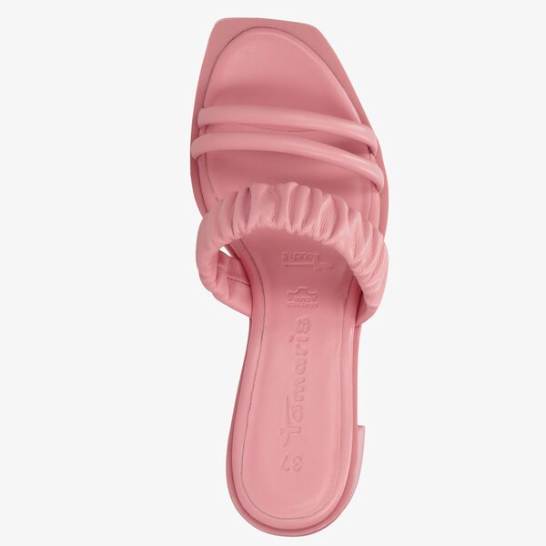 Damskie klapki TAMARIS SLIDES #2721028548# kolor różowy