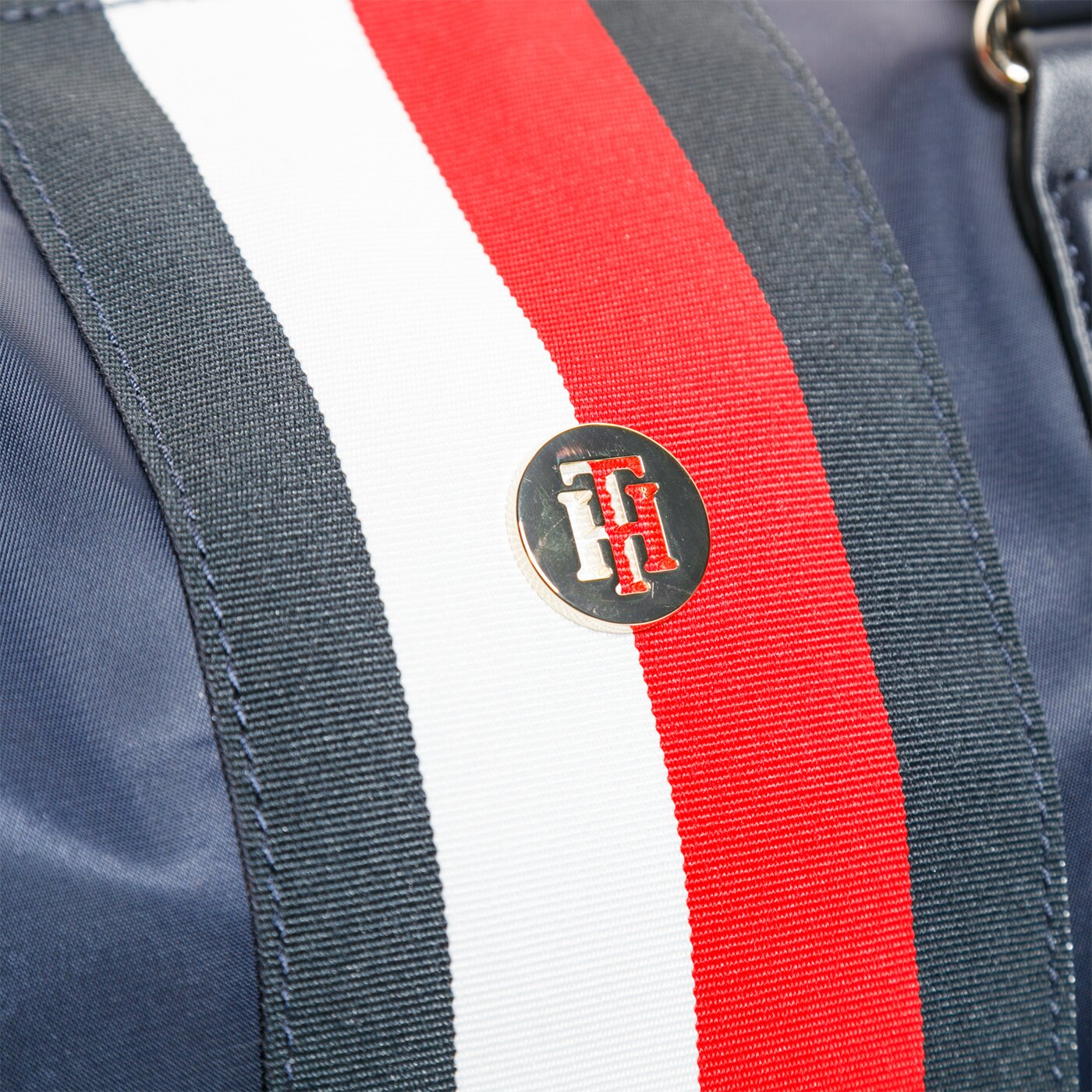 Damska torebka TOMMY HILFIGER TOREBKA POPPY TOTE CORP aw0aw083370gy kolor multicolor