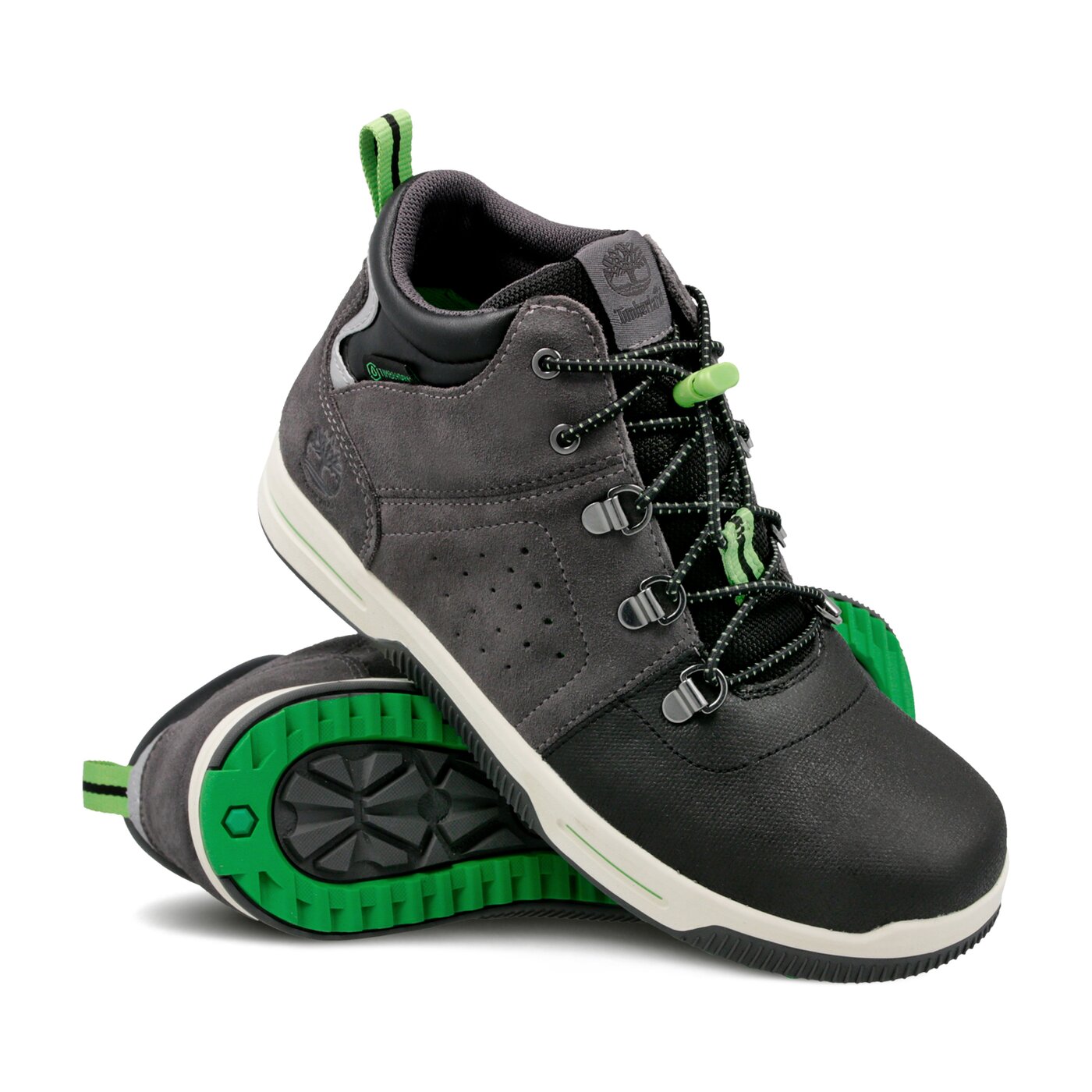 Dziecięce buty outdoor / trekkingowe TIMBERLAND CITY STOMPER MID WP a1u95 kolor szary