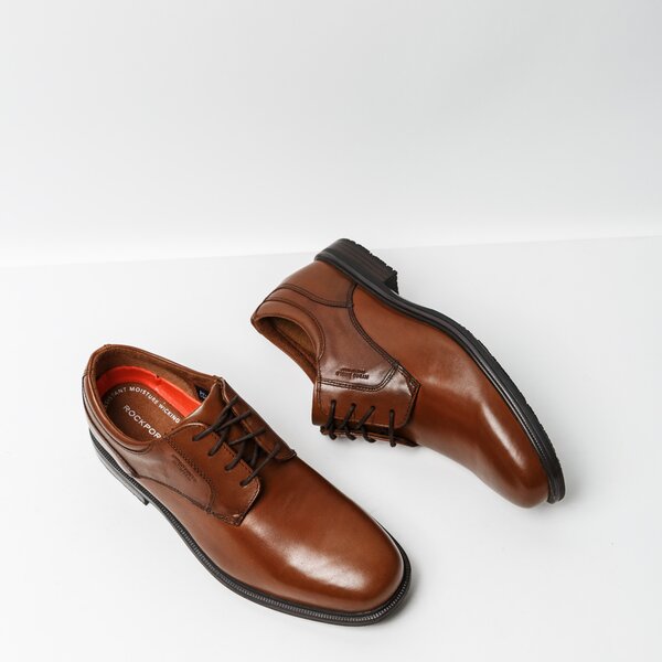 Męskie półbuty ROCKPORT ESNTIAL DTLII PLAIN TOE v81483 kolor brązowy