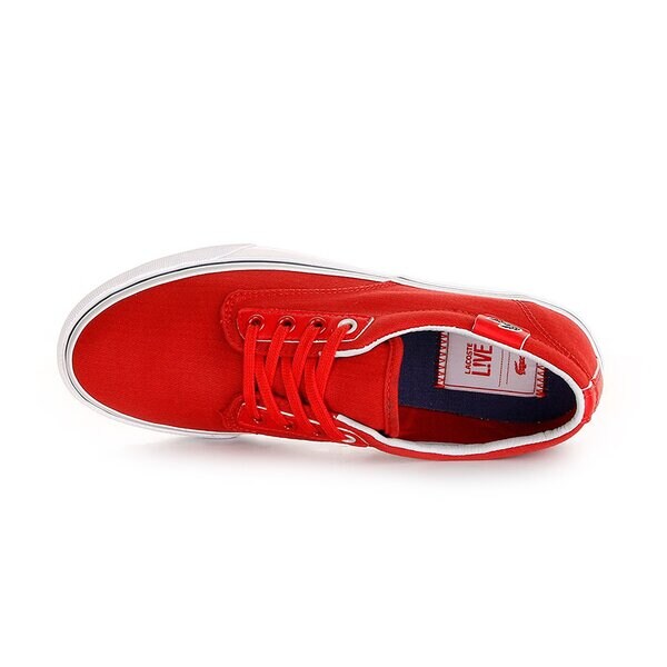 Damskie trampki LACOSTE BARBADOS SS 725lew2003254 kolor czerwony