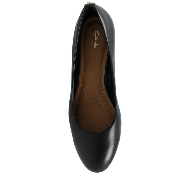 Damskie baleriny (buty) CLARKS VENDRA BLOOM 26120076 kolor czarny