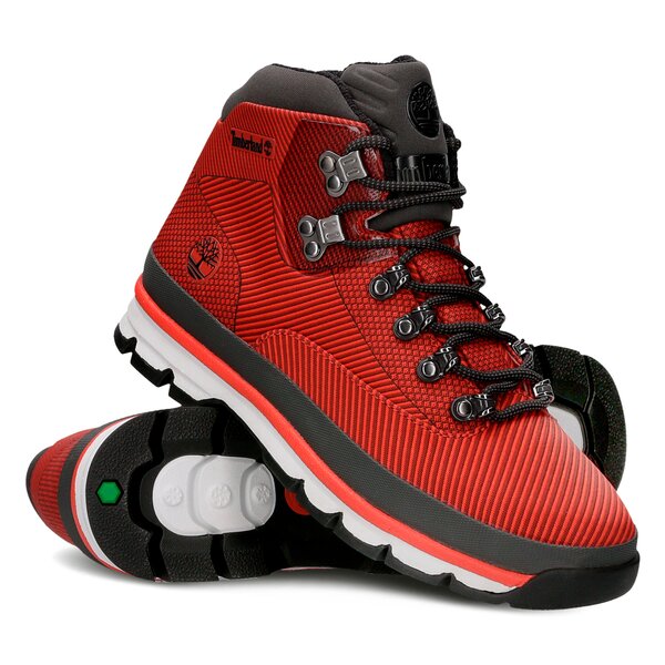 Męskie buty outdoor (trekkingowe) TIMBERLAND EURO HIKER JACQUARD JACQUARD a1lo2 kolor czerwony