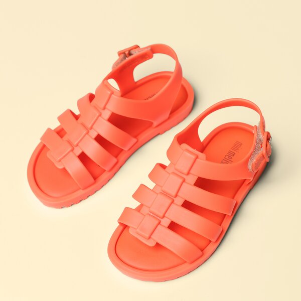 Dziecięce sandały / klapki MELISSA MINI FLOX BB 3167506716 kolor czerwony