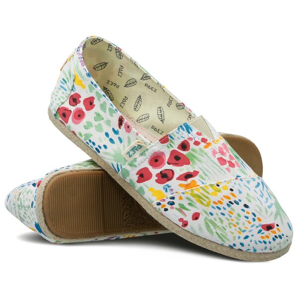 Damskie espadryle PAEZ ORIGINAL RAW PRINT FELIZIA 1830201s00-800 kolor biały