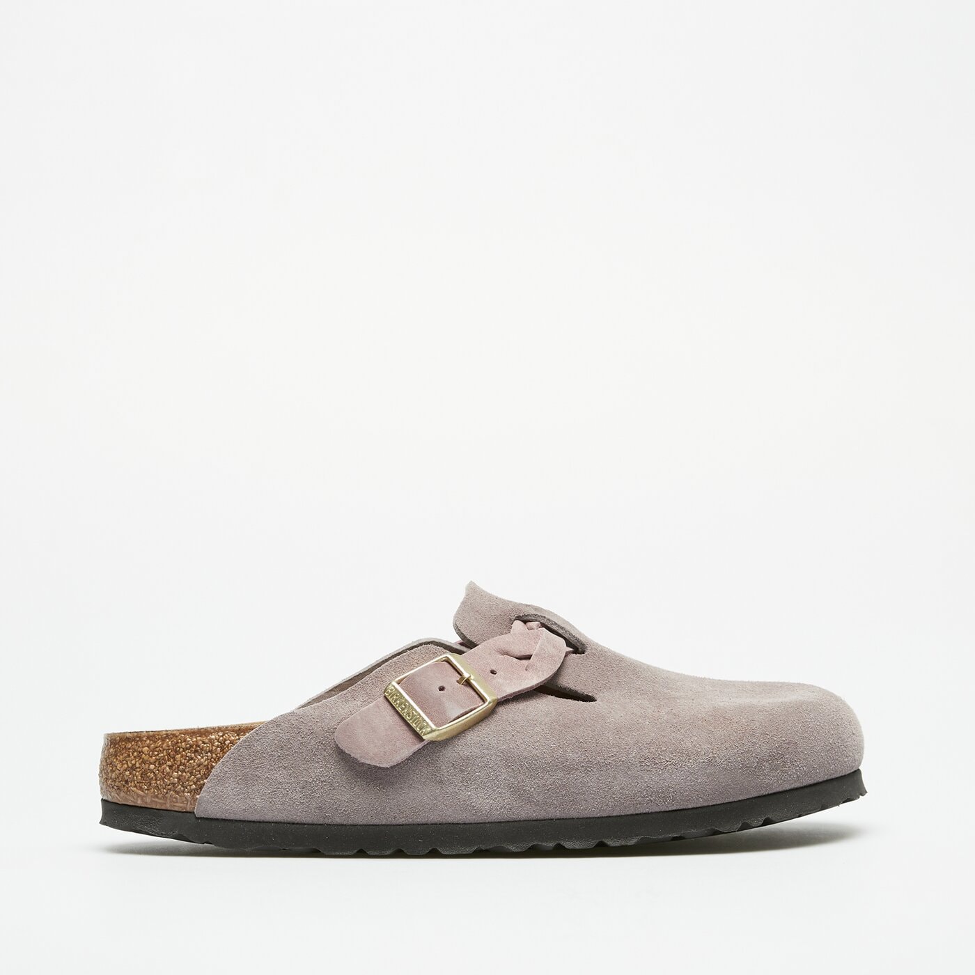 Damskie klapki BIRKENSTOCK BOSTON BRAIDED LEOI  1029122 kolor fioletowy