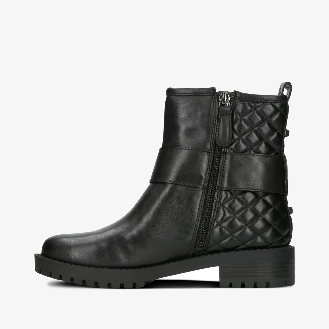 Damskie botki / sztyblety GUESS HADASA fl8hadlea10black kolor czarny