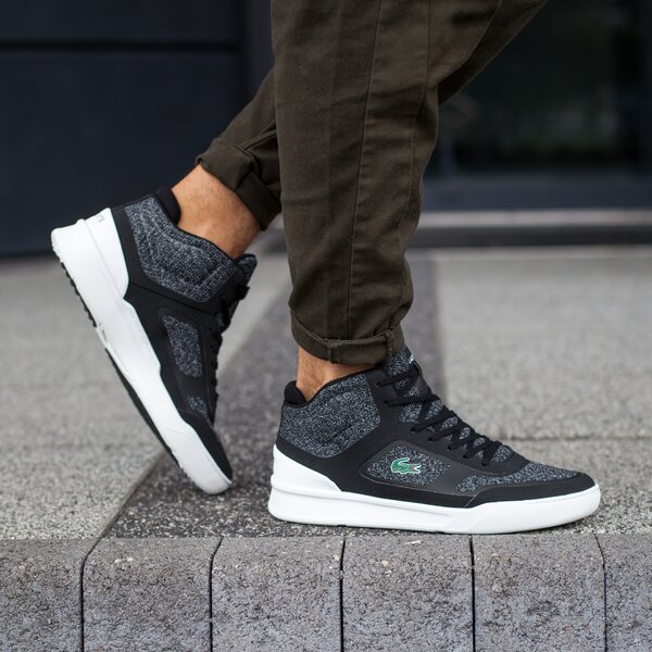 Męskie sneakersy (buty) LACOSTE EXPLORATEUR SPT MID 317 2 734cam0021312 kolor czarny